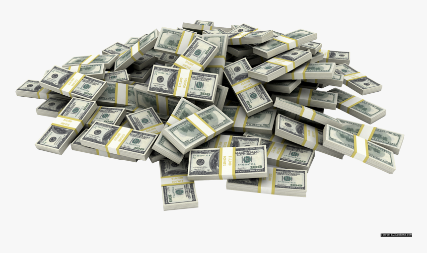 Transparent Stack Of Money Clipart Black And White - Transparent Stacks Of Money, HD Png Download, Free Download