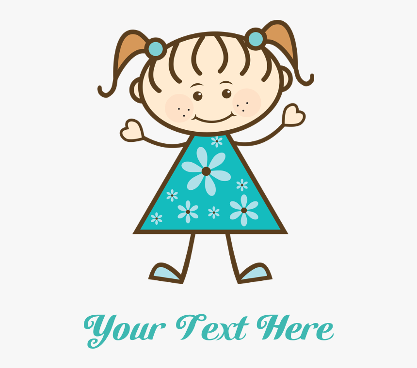 Teal Stick Figure Girl Teddy Bear - L Love My Auntie, HD Png Download, Free Download