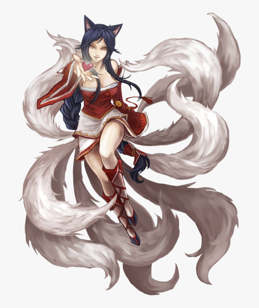 Ahri From League Of Legends Png Image - League Of Legends Ahri Render, Transparent Png, Free Download