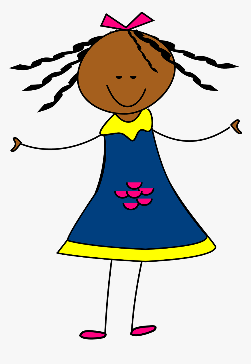 Happy Girl Child - Doll Clip Art, HD Png Download, Free Download