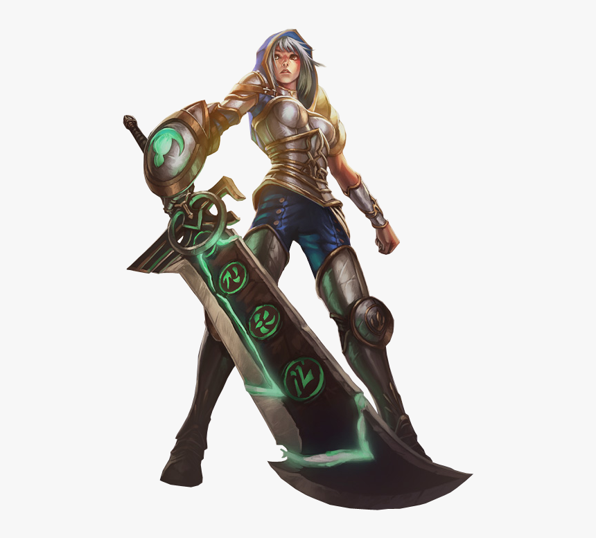 Reedeemed Riven Skin Splashart - League Of Legends Riven Render, HD Png Download, Free Download