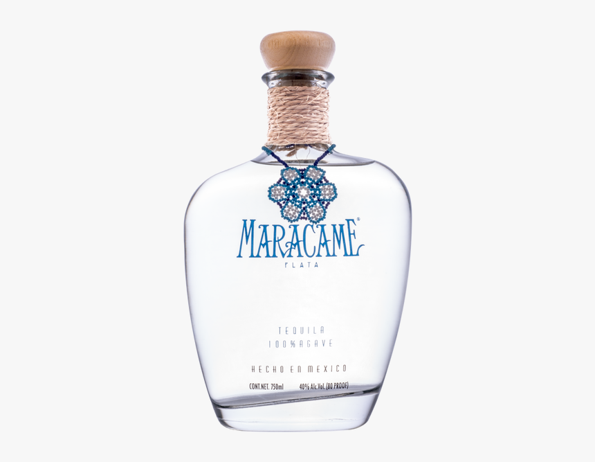 Maracame Plata Tequila - Glass Bottle, HD Png Download, Free Download