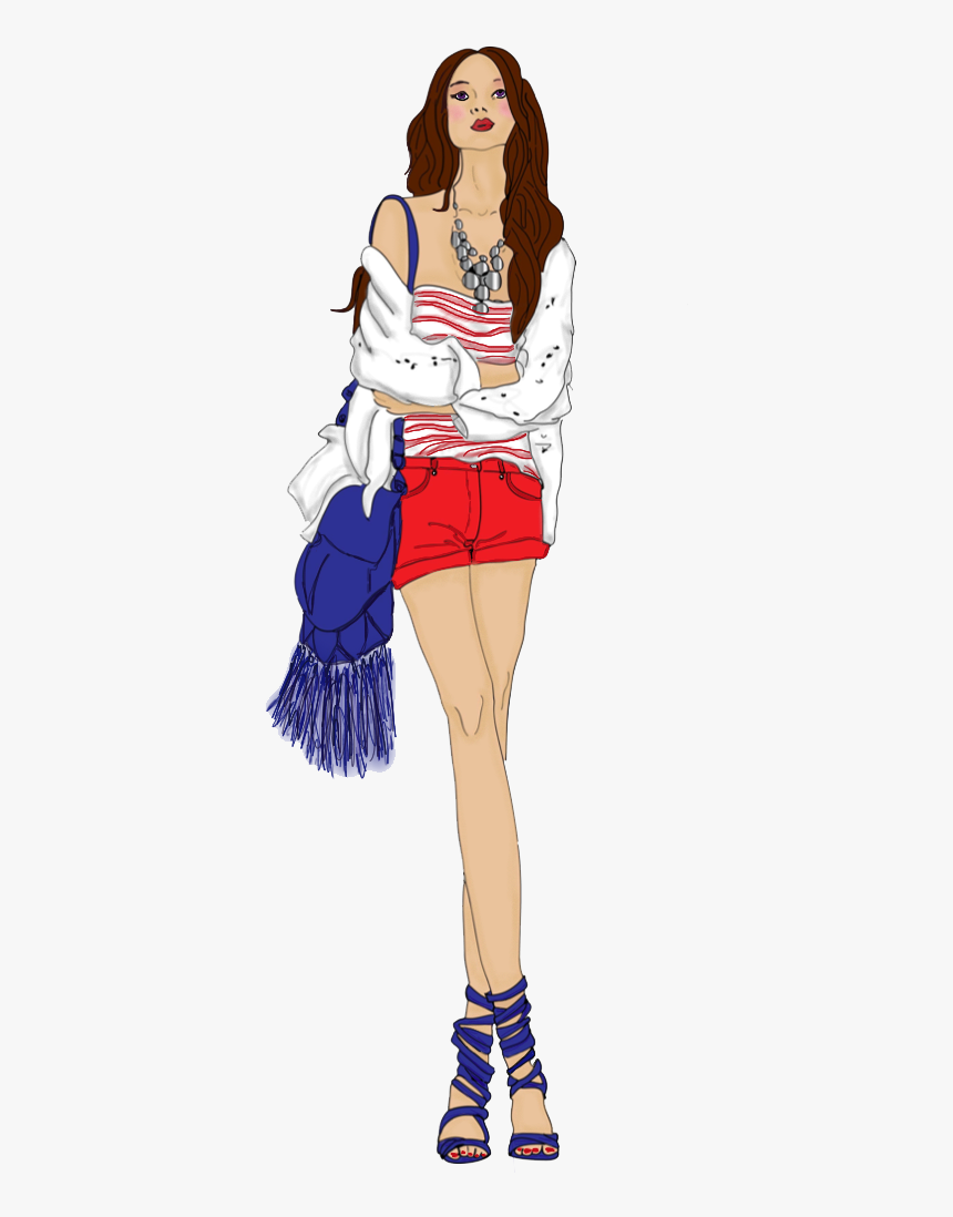 Download Fashion Model Png Photo - Fashion Model Sketch Png, Transparent Png, Free Download