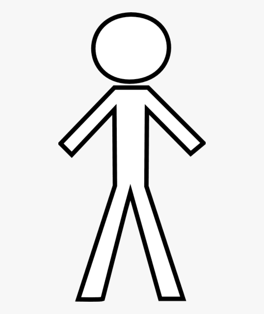 Stick Figure Png - Stick Figure Clipart Black And White, Transparent Png, Free Download