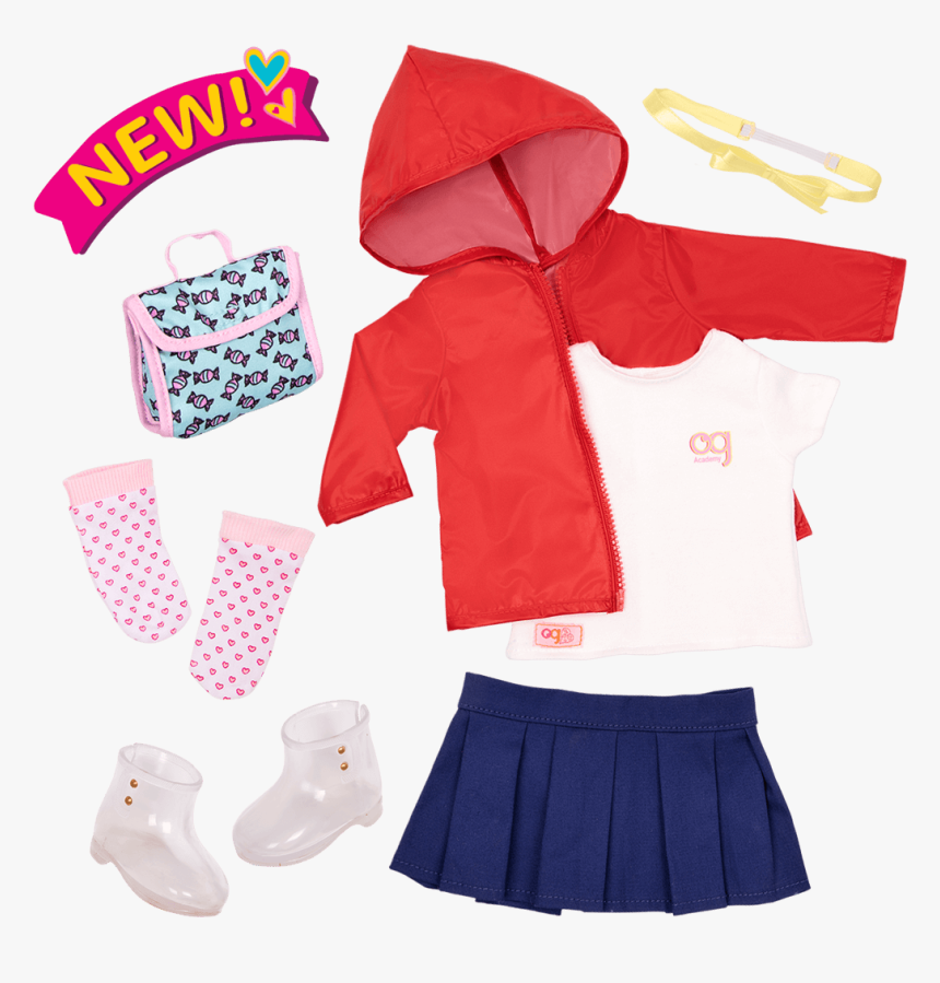 Rainy Recess School Outfit - Our Generation Pyjama Party, HD Png Download, Free Download