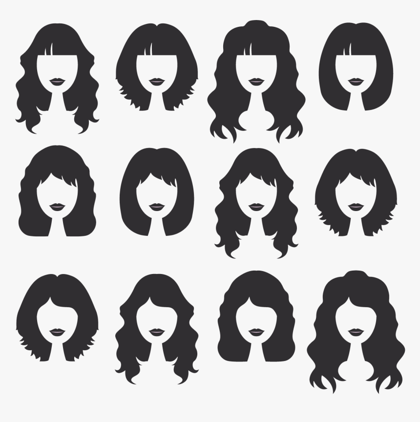 Hairstyles Clipart Beautiful Hair - Hair Variety, HD Png Download, Free Download