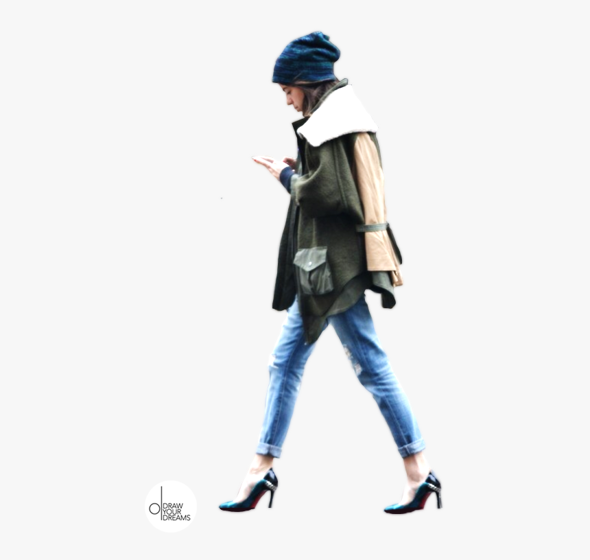 ¡nos Gusta Compartir Drawyourdreams People Cutout, - Rainy Day Outfits Black Heels, HD Png Download, Free Download