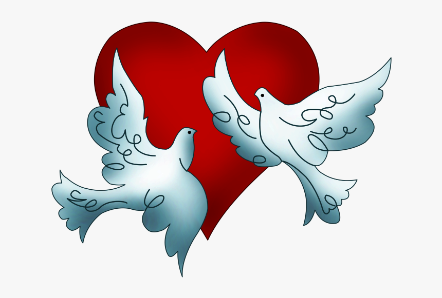 Clip Art, San Valentin Ideas, Valentino, Santos, Valentines, - Free Clip Art Wedding Doves, HD Png Download, Free Download