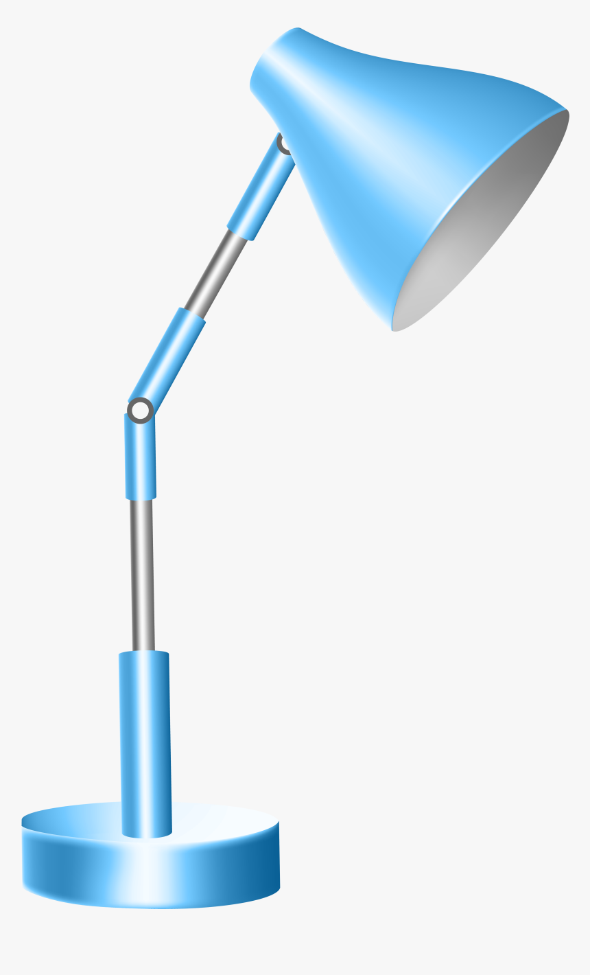 Blue Desk Lamp Png Clip Art - Lamp Clipart Png, Transparent Png, Free Download