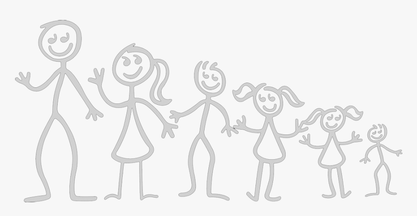 Image Credit - Family Of 6 Drawing, HD Png Download, Free Download