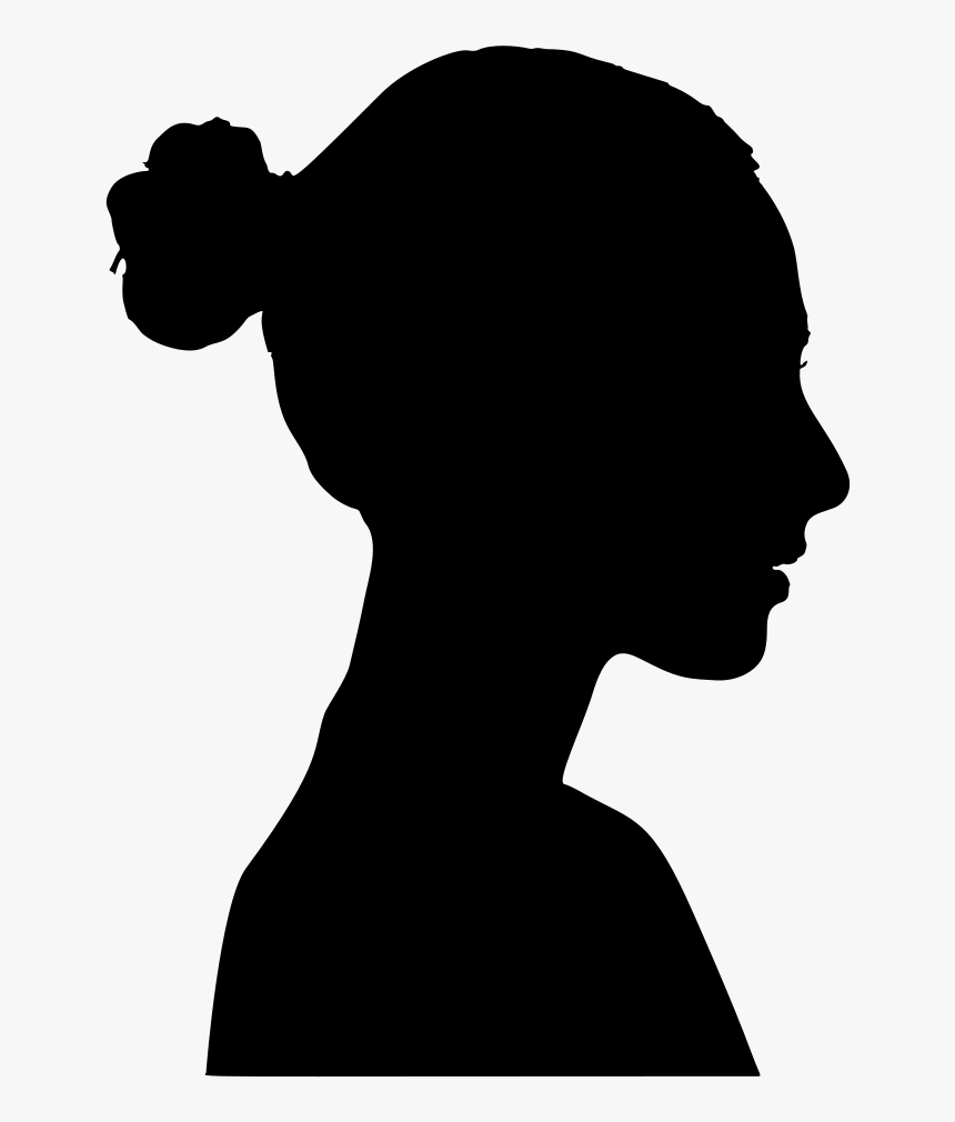 Silhouette Female Clip Art - Profile Woman Silhouette, HD Png Download, Free Download