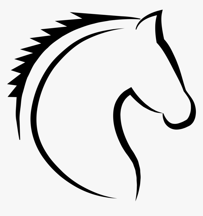 Horse Head Mask Foal Silhouette Jumping - Horse Head Silhouette Png, Transparent Png, Free Download