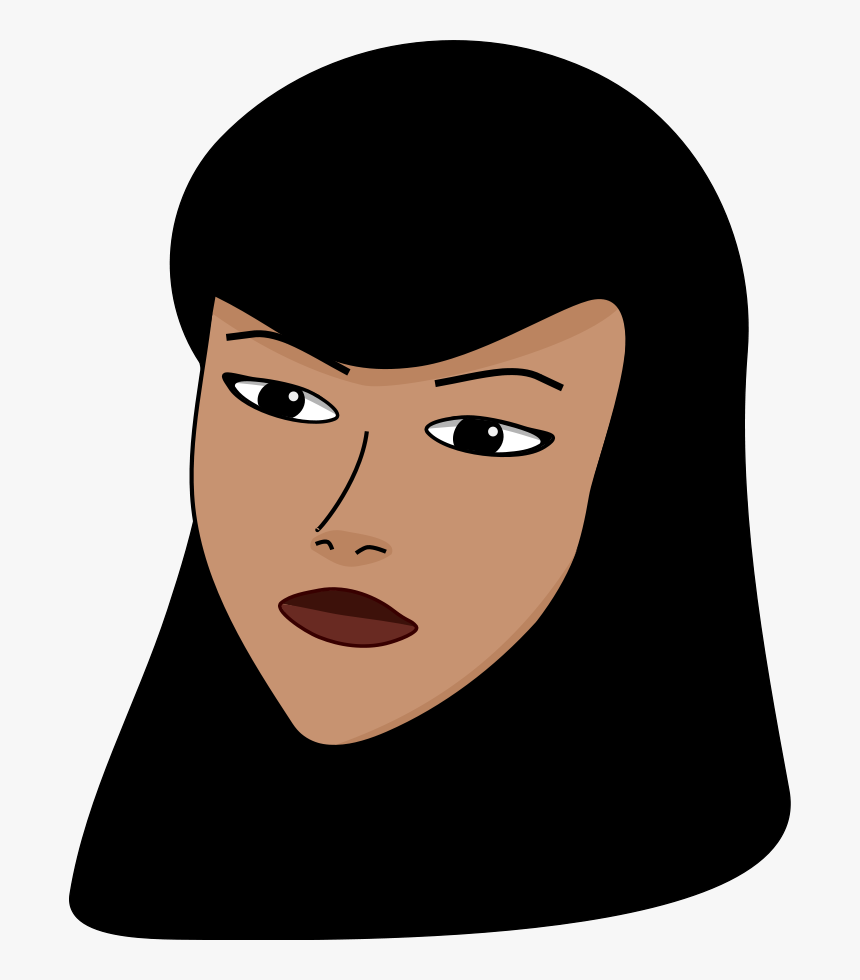 Covered Woman Head Svg Clip Arts - Muslim Woman Clipart, HD Png Download, Free Download