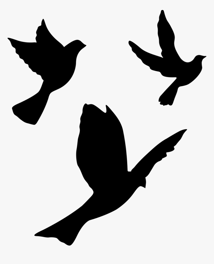 Flying Doves Group - Flying Dove Svg, HD Png Download, Free Download