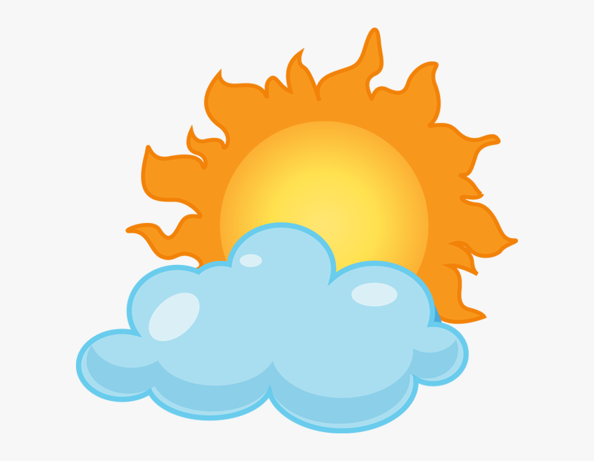 Cloud Clipart Cloudy Day - Sunny Clipart, HD Png Download - kindpng