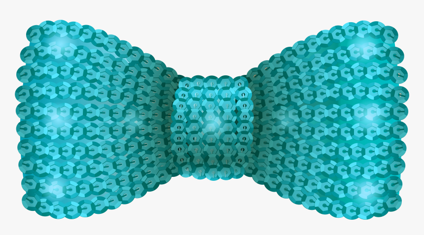 Blue Sequin Bow Tie , Png Download - Clip Art Sequins Png, Transparent Png, Free Download