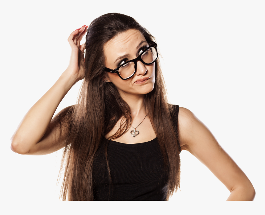 Thinking Woman Png Photo - Girl Scratching Her Head, Transparent Png, Free Download