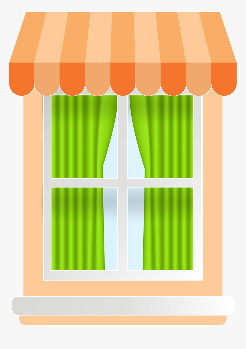 Orange Window Png Clip Art - Illustration, Transparent Png, Free Download