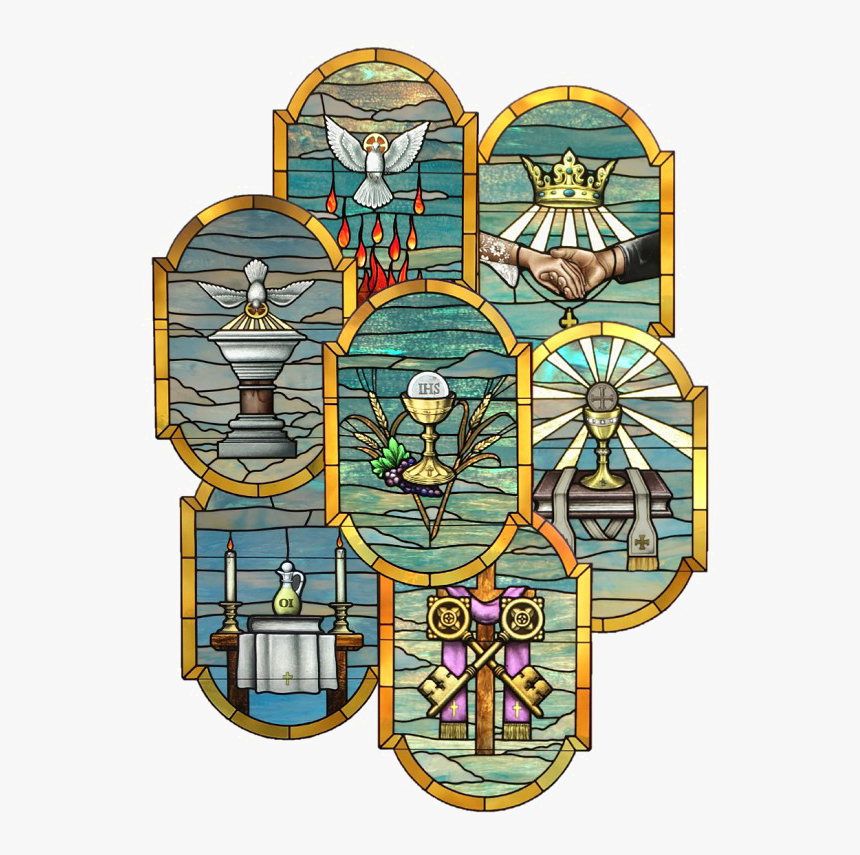 Catholic Stained Glass Window Png Image - Catholic Stained Glass Window Designs, Transparent Png, Free Download