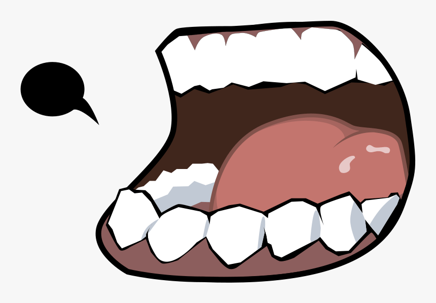 Mouth Eating Clip Art - Cartoon Mouth, HD Png Download, Free Download