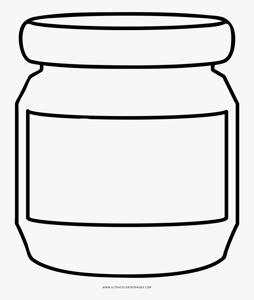 Empty Jar Coloring Page Ultra Coloring Pages - Honey Jar Coloring Page, HD Png Download, Free Download