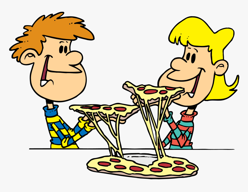 Eating Clipart Pizza - Eat Pizza Clipart, HD Png Download, Free Download