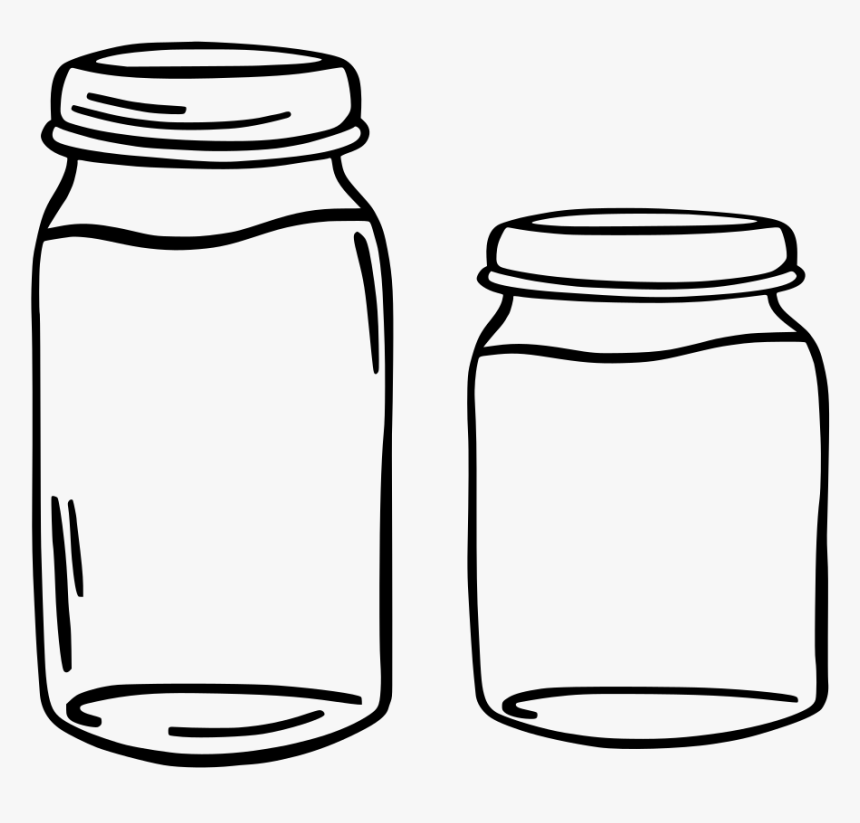 Glass Bottle Clipart Black And White, HD Png Download, Free Download