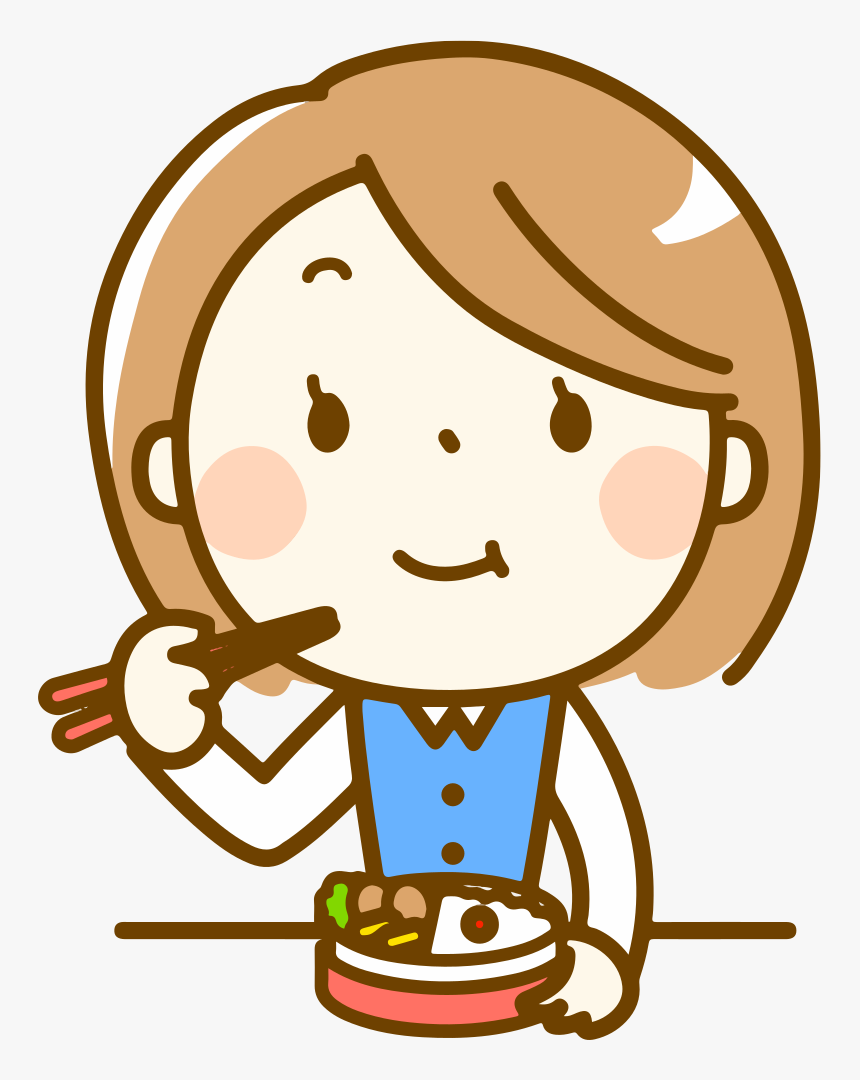 Woman Eating Bento - Girl With Idea Clipart, HD Png Download, Free Download