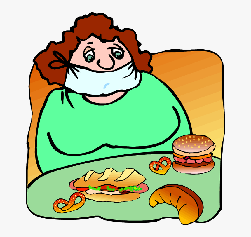 Fat Clipart Fat Eating - Cartoon, HD Png Download, Free Download