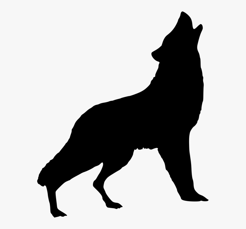 Silhouette, Wolf, Howling, Art, Wild, Animal, Nature - Howling Wolf Png, Transparent Png, Free Download