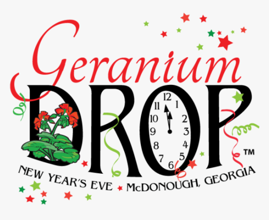 The Geranium Drop New Year"s Eve Celebration - Geranium Drop Mcdonough Ga, HD Png Download, Free Download