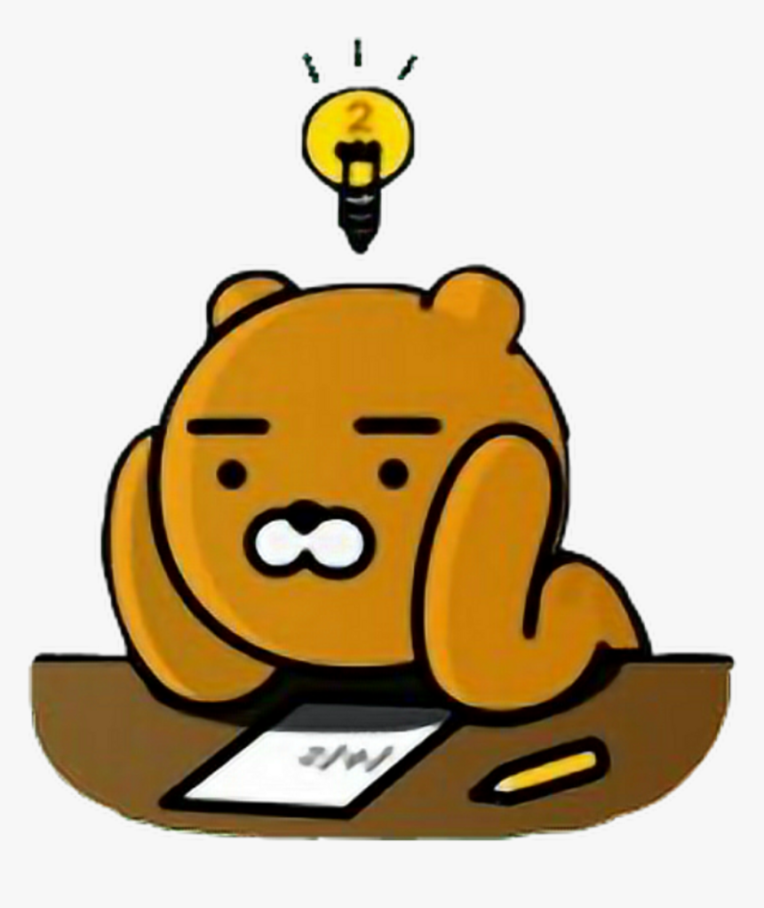 Ryan Bear Kakaofriends Kakao Cute Kawaii Bts - Ryan Kakao Friends, HD Png Download, Free Download