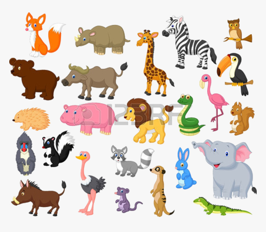 Animal Wild Animals Clipart Free Cliparts Images On - Animales De La Selva Peruana Animados, HD Png Download, Free Download