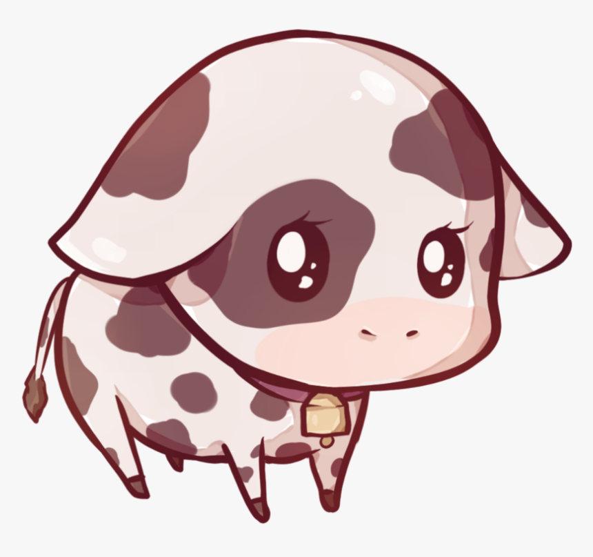 #kawaii #cow #cows #baby - Kawaii Cow, HD Png Download, Free Download