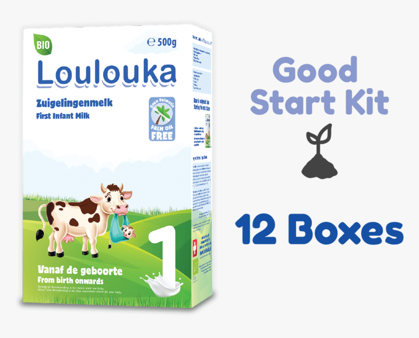 12 Boxes Of Stage 1 Organic Infant Milk Formula (500g) - Loulouka Organic Baby Formula, HD Png Download, Free Download