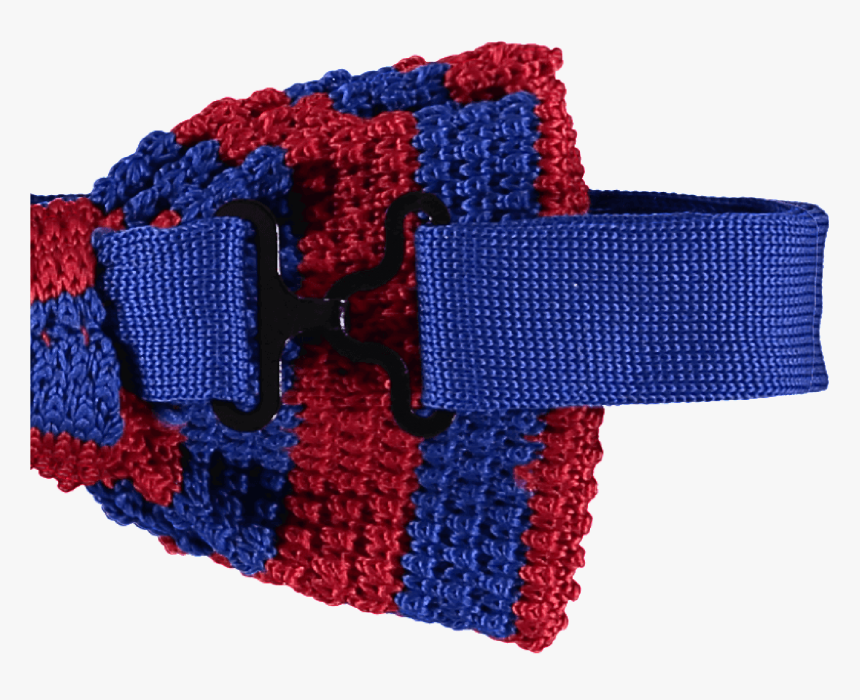 Bow Tie Knitted Blue Red - Craft, HD Png Download, Free Download