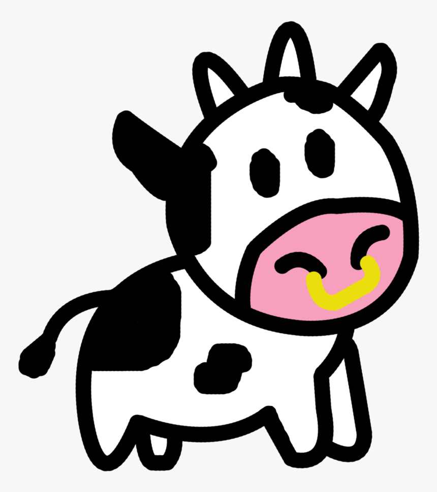 Images For Cute Animated Cows - Cute Cow Png, Transparent Png, Free Download