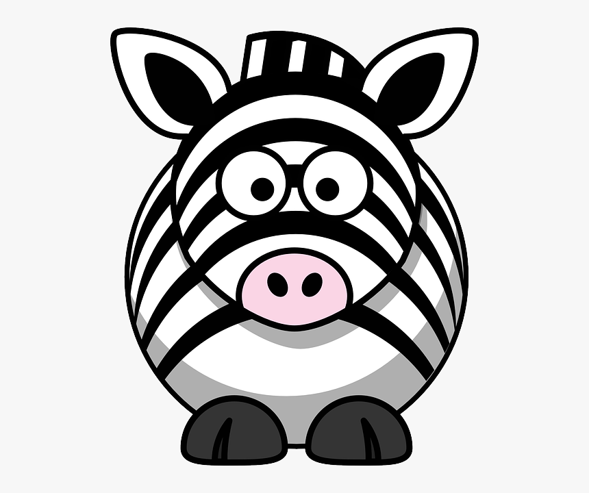 Free Photo Animal Face Wild Head Zebra Eyes Happy Funny - Cartoon Zebra Clipart, HD Png Download, Free Download