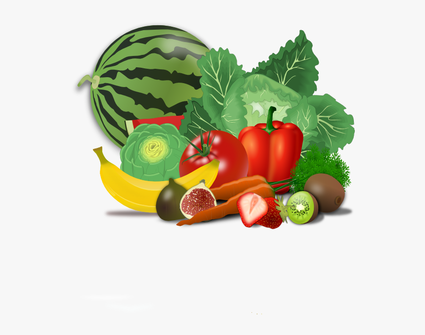 Healthy Clip Art At Clker - Fruits And Veggies Clip Art, HD Png Download, Free Download
