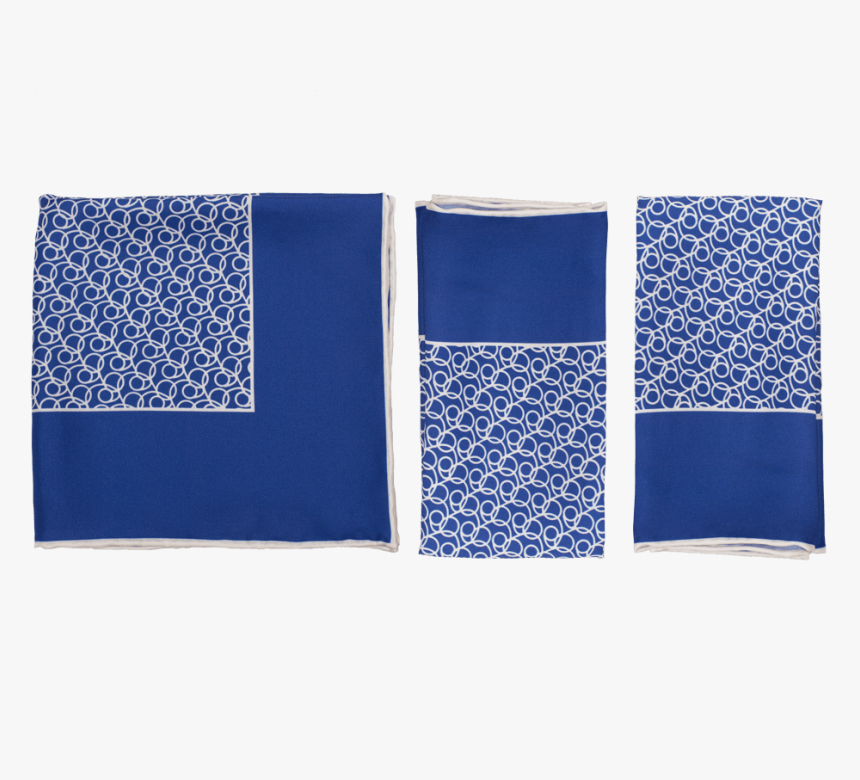 Image Of Looped Blue Tie And Looped Blue Pocket Square4 - Patchwork, HD Png Download, Free Download