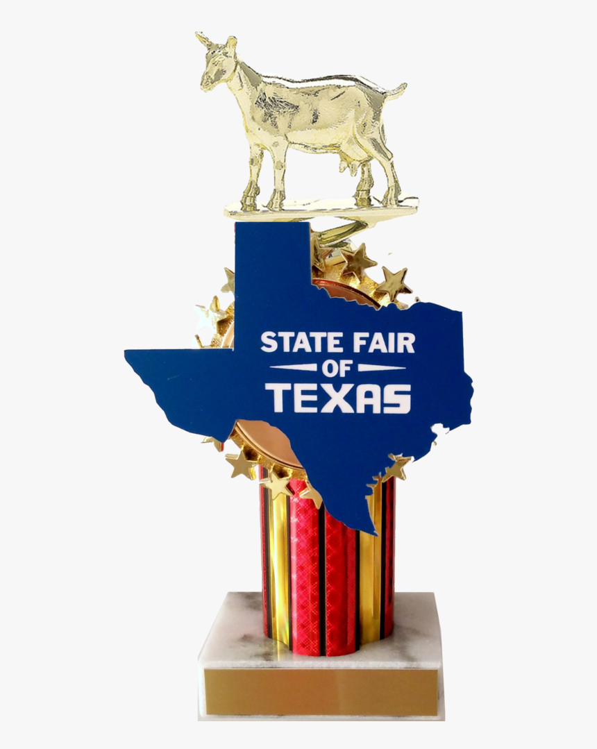 State Fair Goat Trophy With State Cutout - Goat Trophy, HD Png Download, Free Download