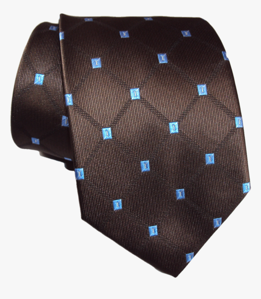 Dark Brown With Light Blue Tie - Polka Dot, HD Png Download, Free Download