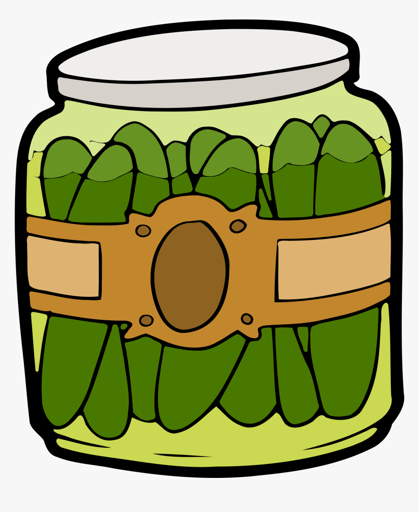 Pickles In A Jar Clip Arts - Pickle Jar Clip Art, HD Png Download, Free Download