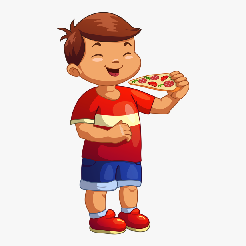 Eating Clipart Boy - Office Pizza Party Status, HD Png Download, Free Download