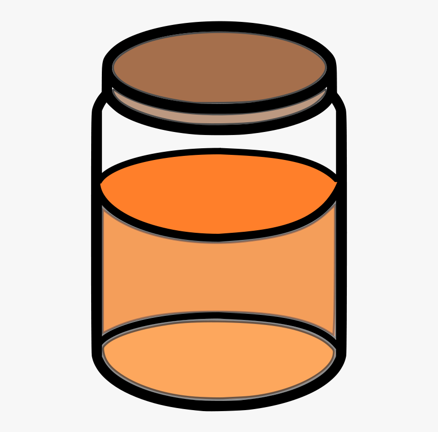 Honey Jar Free Vector 4vector - Paint Jar Clipart, HD Png Download, Free Download