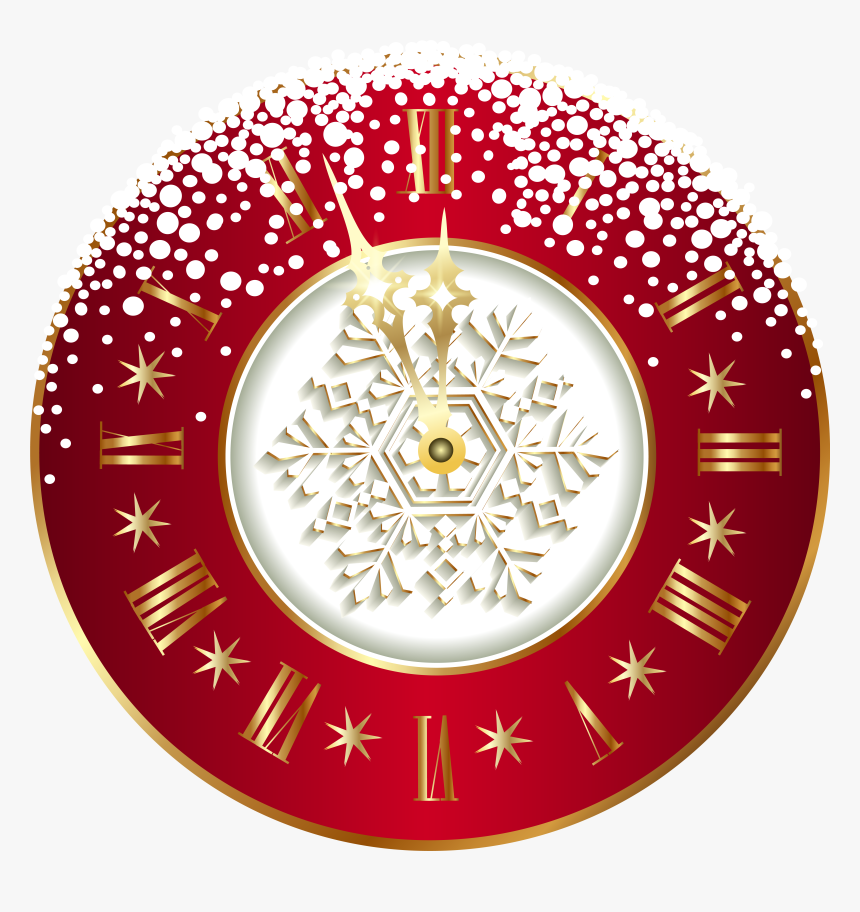 Red New Year Clock Png Clipart Image - Szczęśliwego Nowego Roku 2019 Humor, Transparent Png, Free Download