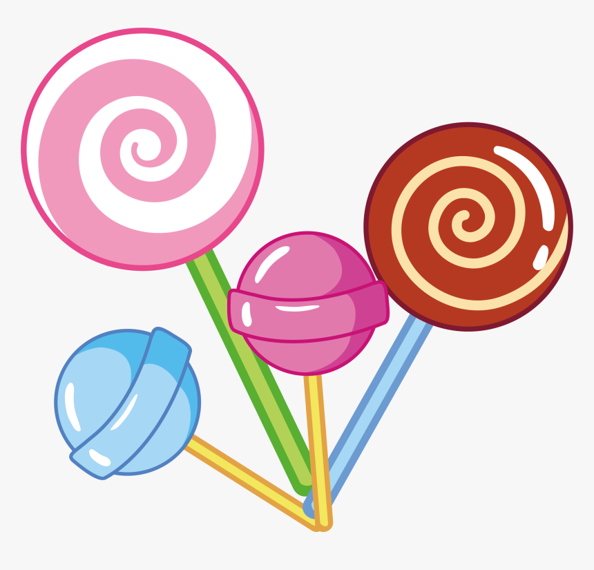 Lollipop Euclidean Vector Candy - Candy Png, Transparent Png, Free Download