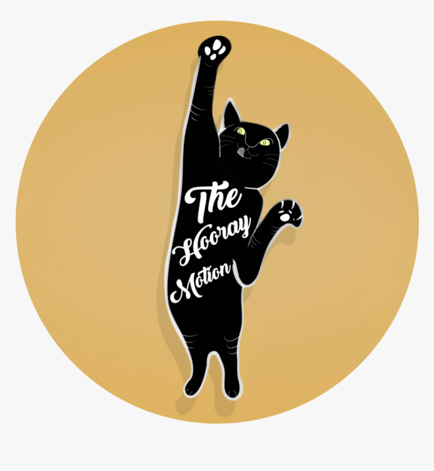 The Hooray Cat - Black Cat, HD Png Download, Free Download