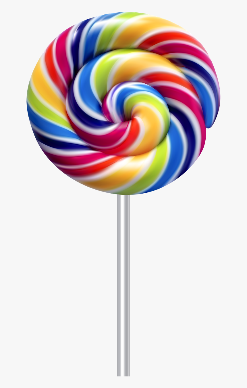 Rainbow Lollipop Png Transparent Image - Lollipop Png, Png Download, Free Download