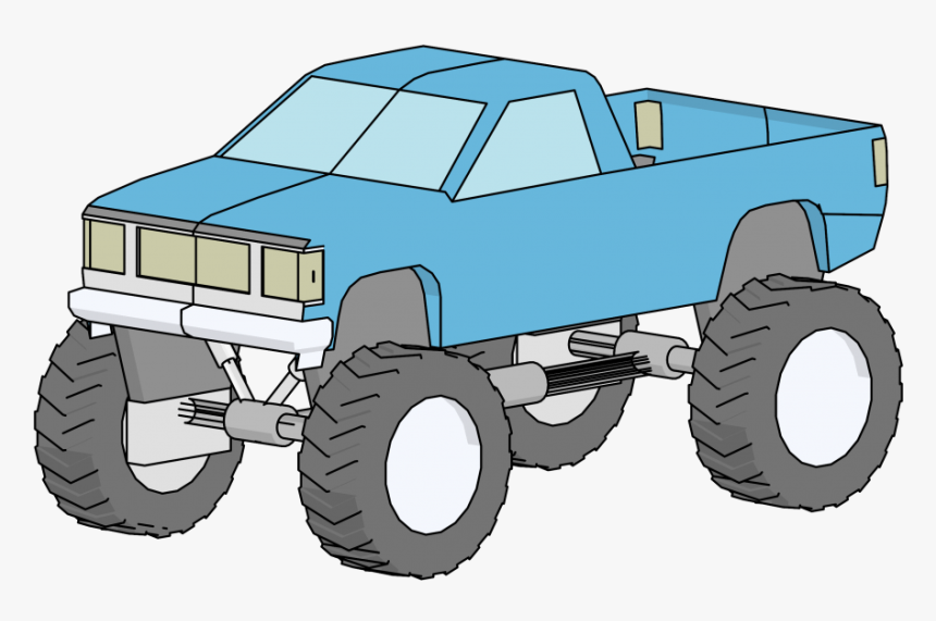 Monstertruck Car Vehicle Automobile Muscle Giant Wheel - Monster Truck, HD Png Download, Free Download